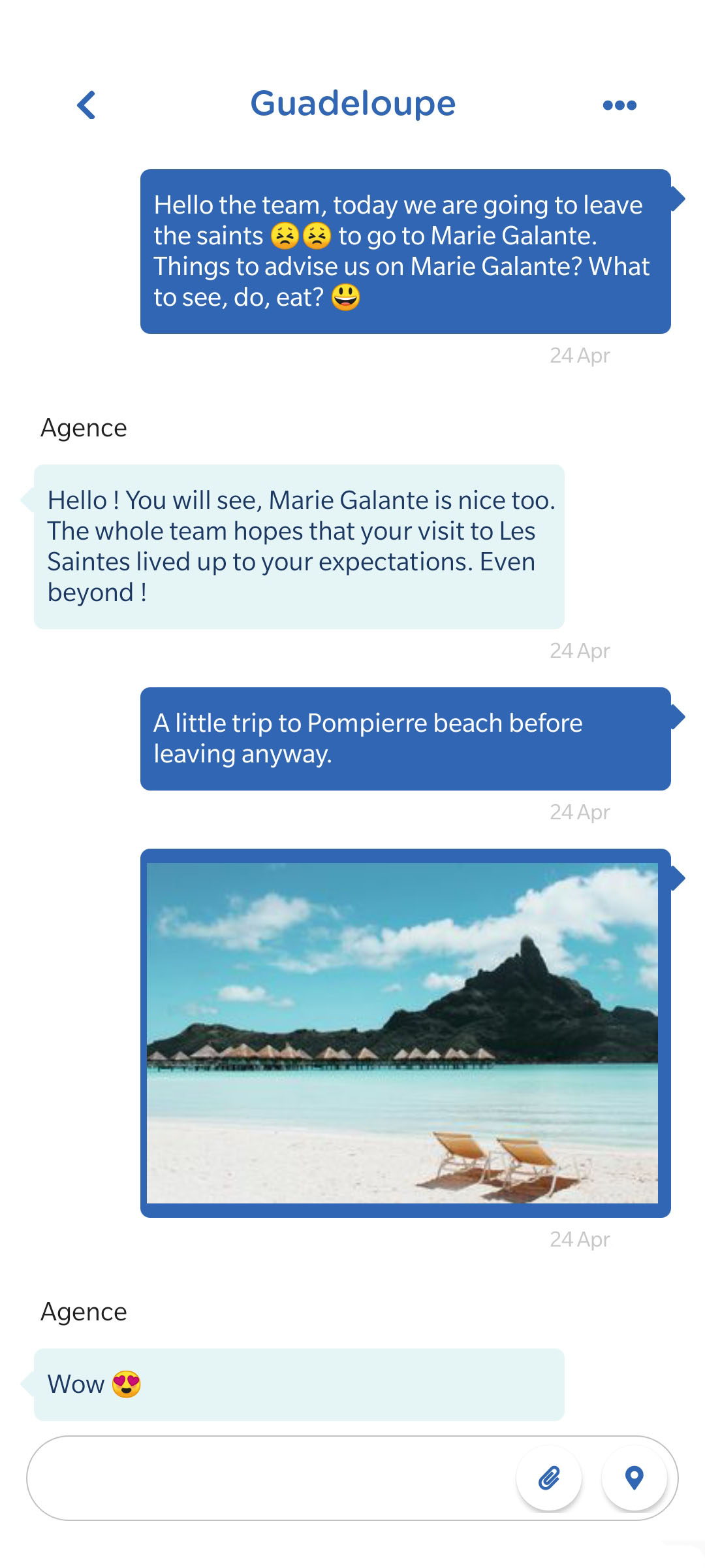 GeniusTravel.io Chat Preview